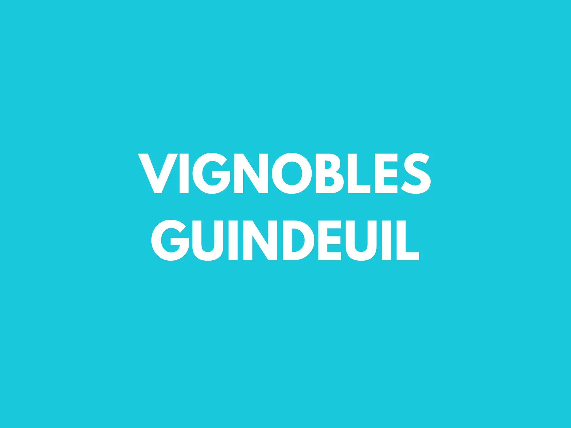 vignobles guindeuil