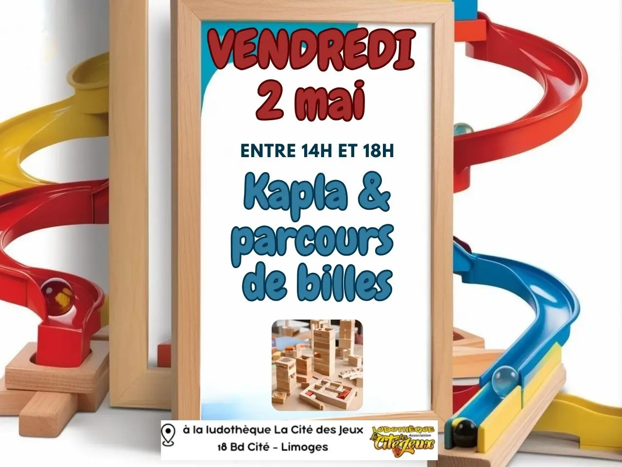 Animation kapla et parcours de billes - 1