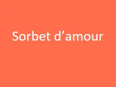 Sorbet d'amour