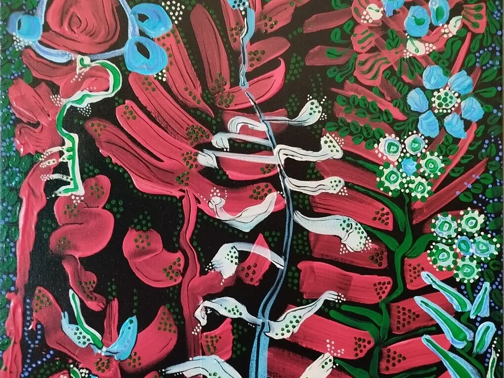 Fleurs de nuit, AT 70x50cm 2025