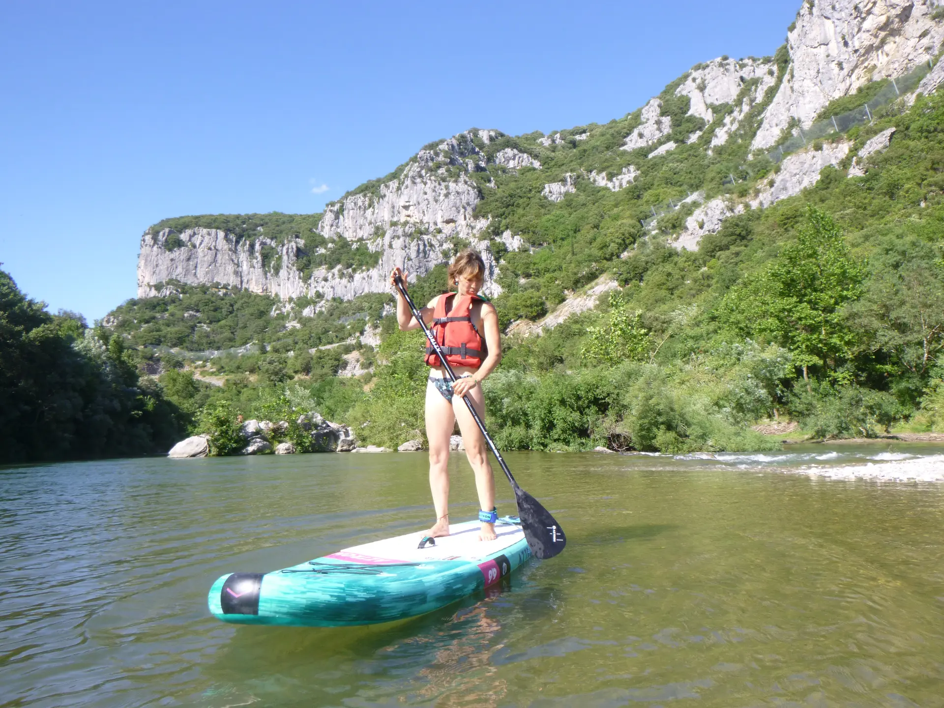 Paddle sur Plan d'eau