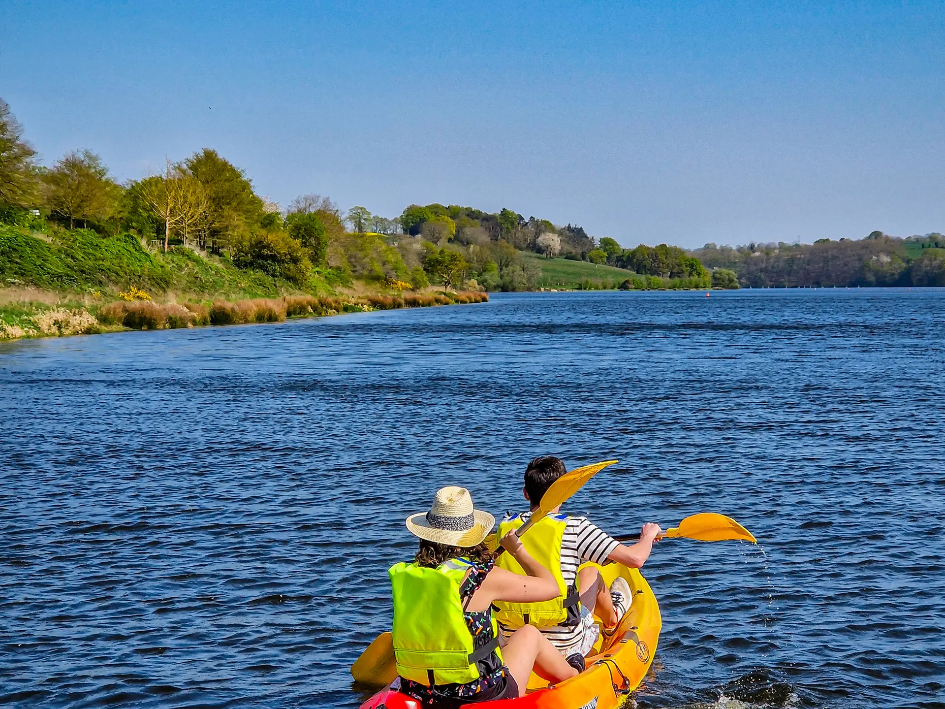 Canoe à la base de loisirs de la Haute-Vilaine