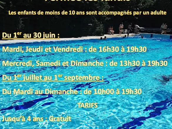 affiche piscine 2024