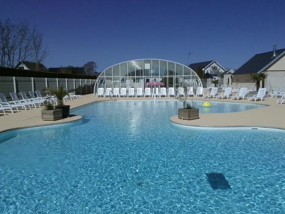 Camping le Royon_piscine vue lagon_Fort mahon_Somme_Picardie