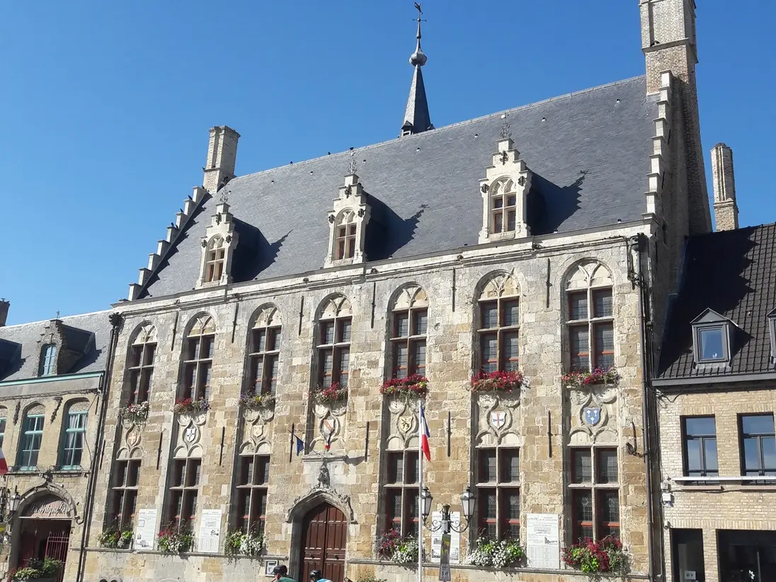 Hotel de ville et cycliste HDS I.G.