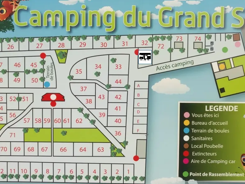 CAMPING DU GRAND SART - Plan