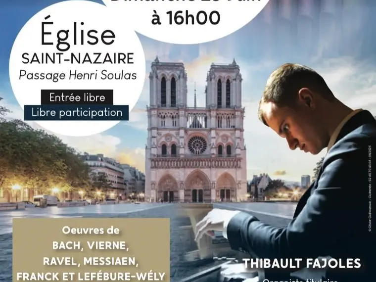 Récital d'orgue par Thibault Fajoles