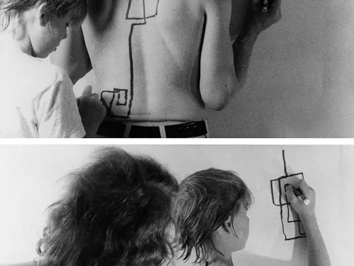 Dennis Oppenheim, Stage Transfer Drawing, 1971.