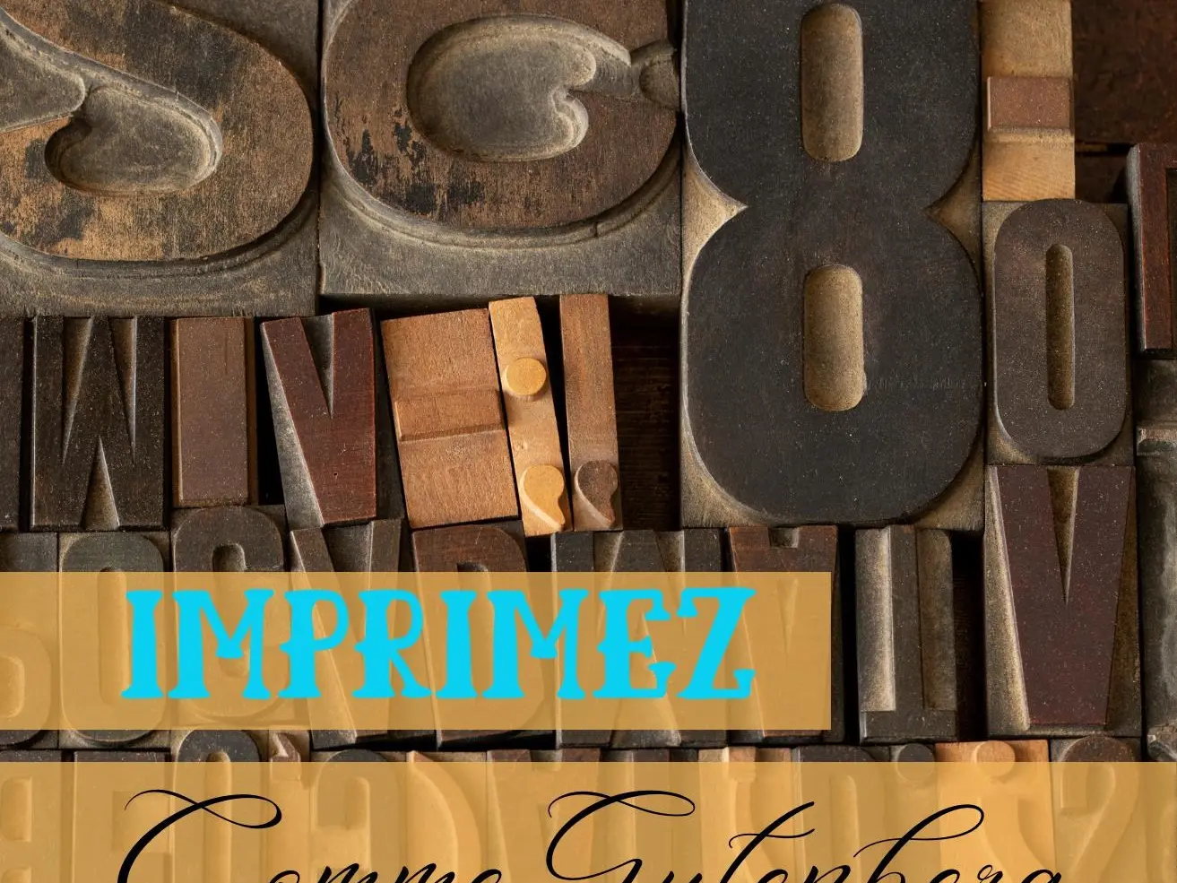 Affiche Atelier d'imprimerie