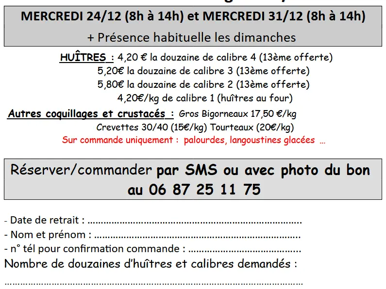 Ticket commande