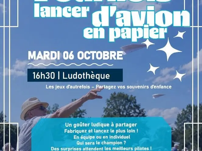 Tournois lancer d'avion papier Ludothèque