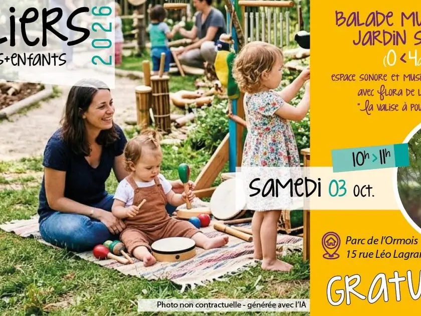 Atelier balade musicale et jardin sonore