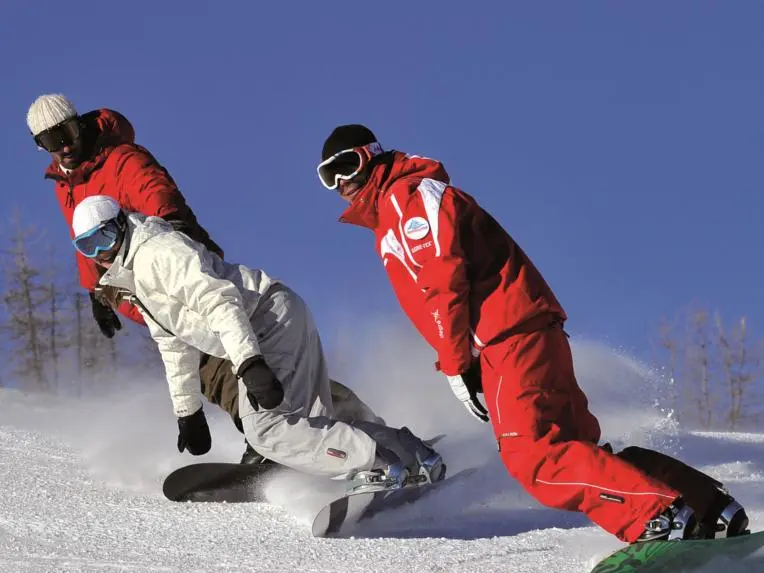 Snowboard lesson