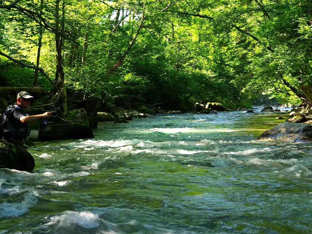 Pêche à la mouche, Saint Jean d'Aulps