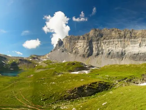 Lac d'Anterne et Chaine des Fiz