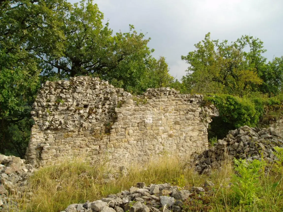 Ruines sur le site médiéval de Châteauneuf ancienne capitale du Valromey