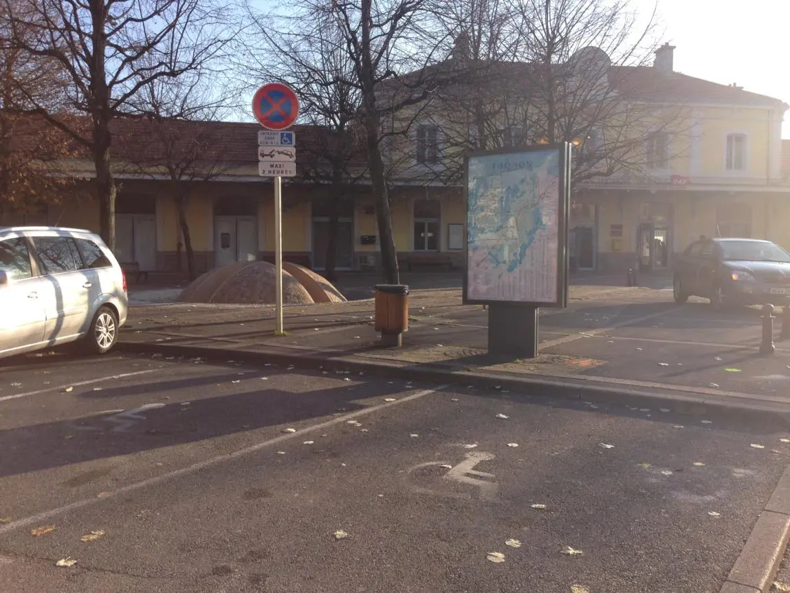 Photo parking de la gare