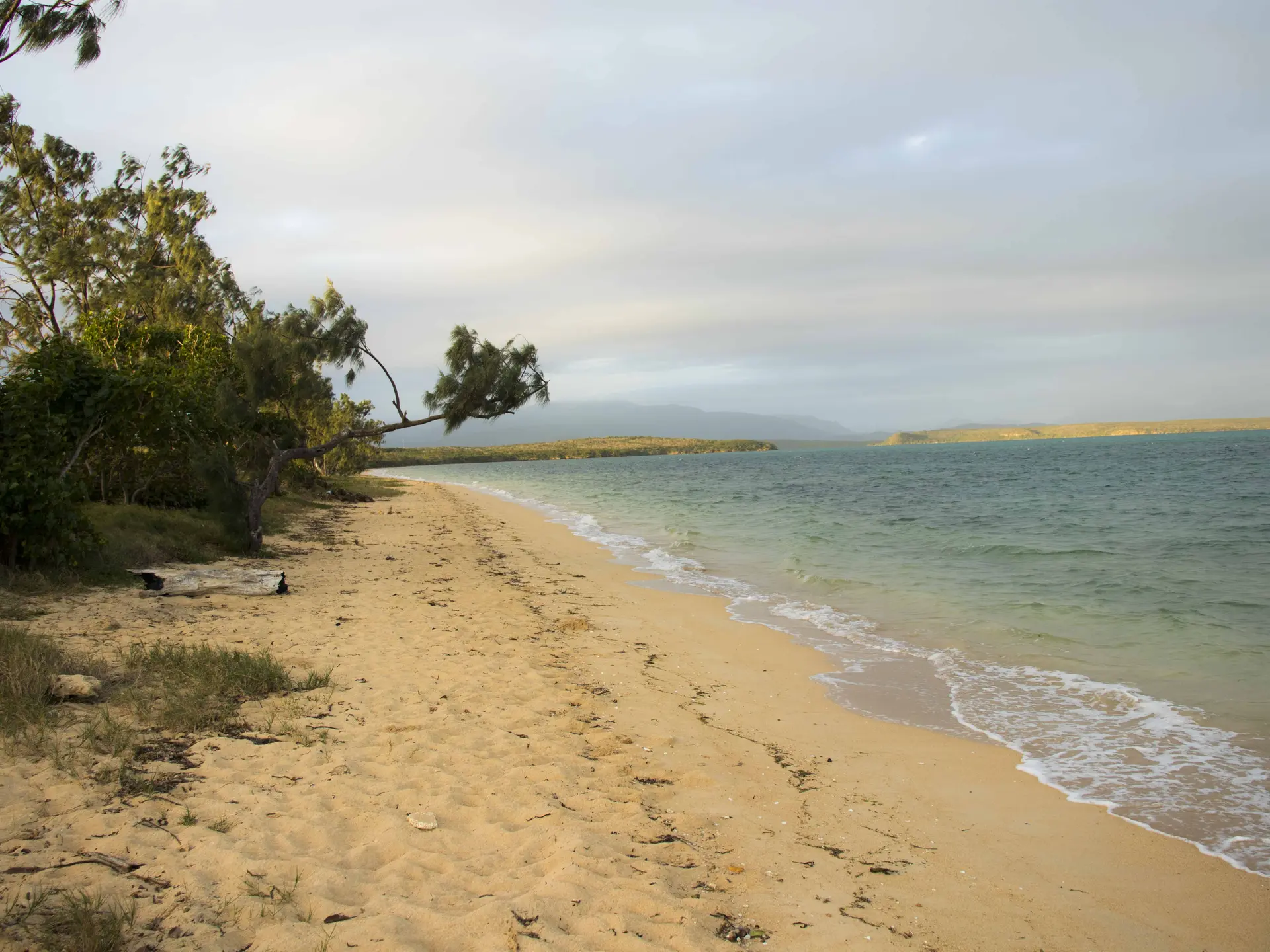 plage, lagon, pindai, Pouembout, vague