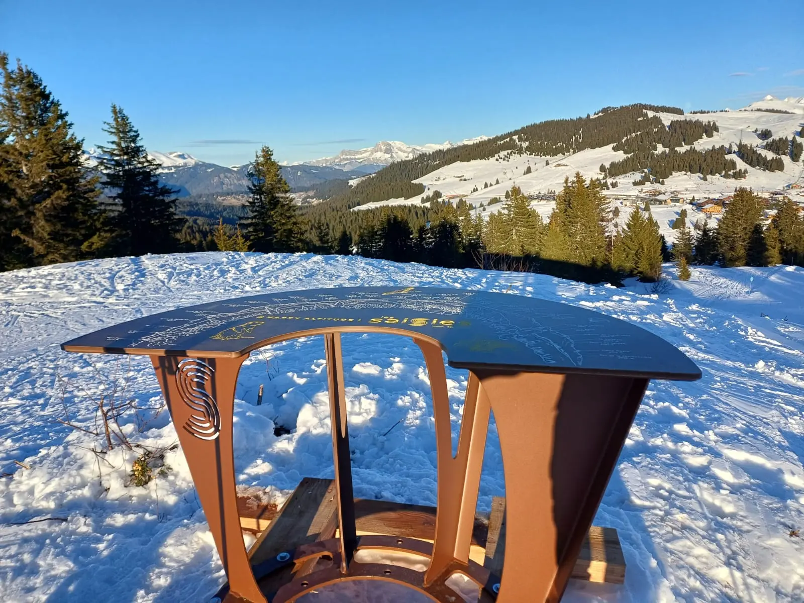 Table d'orientation des Gentianes aux Saisies