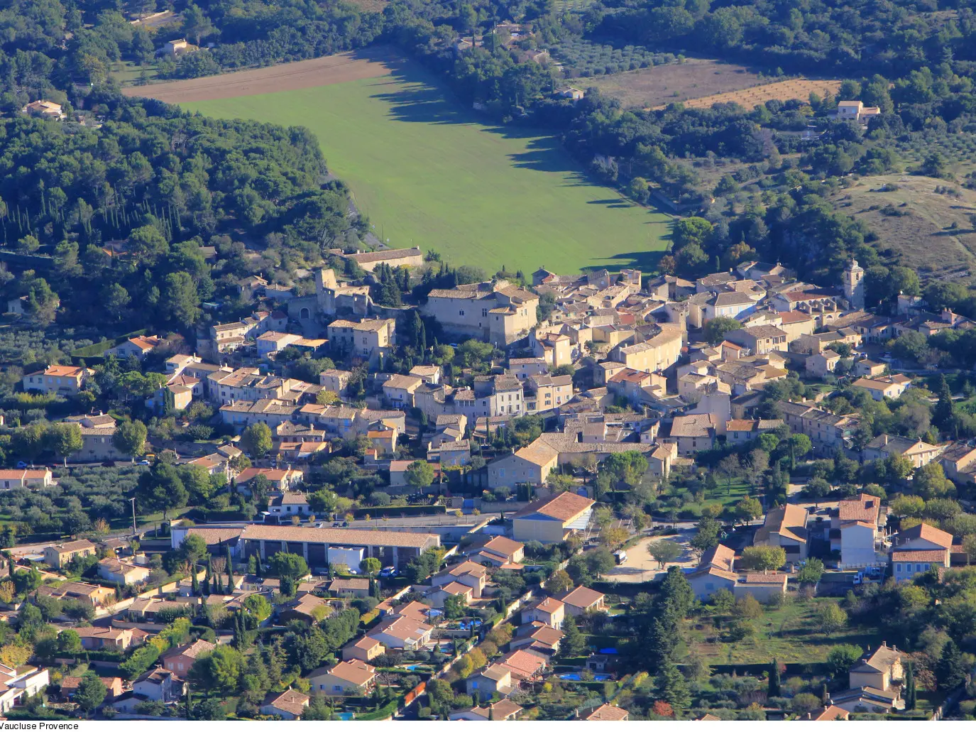 Vue aérienne Lagnes