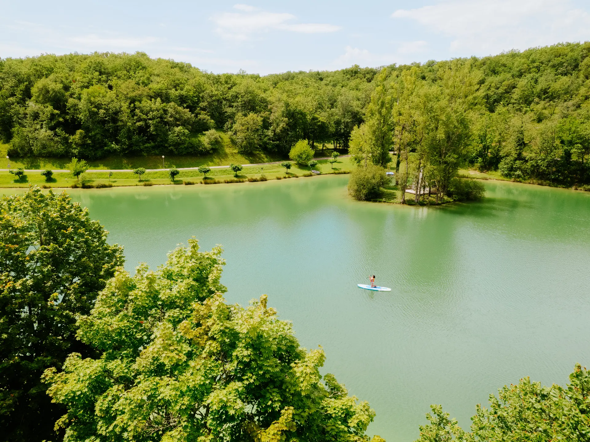 plan d'eau des Chênes Montaigu de Quercy