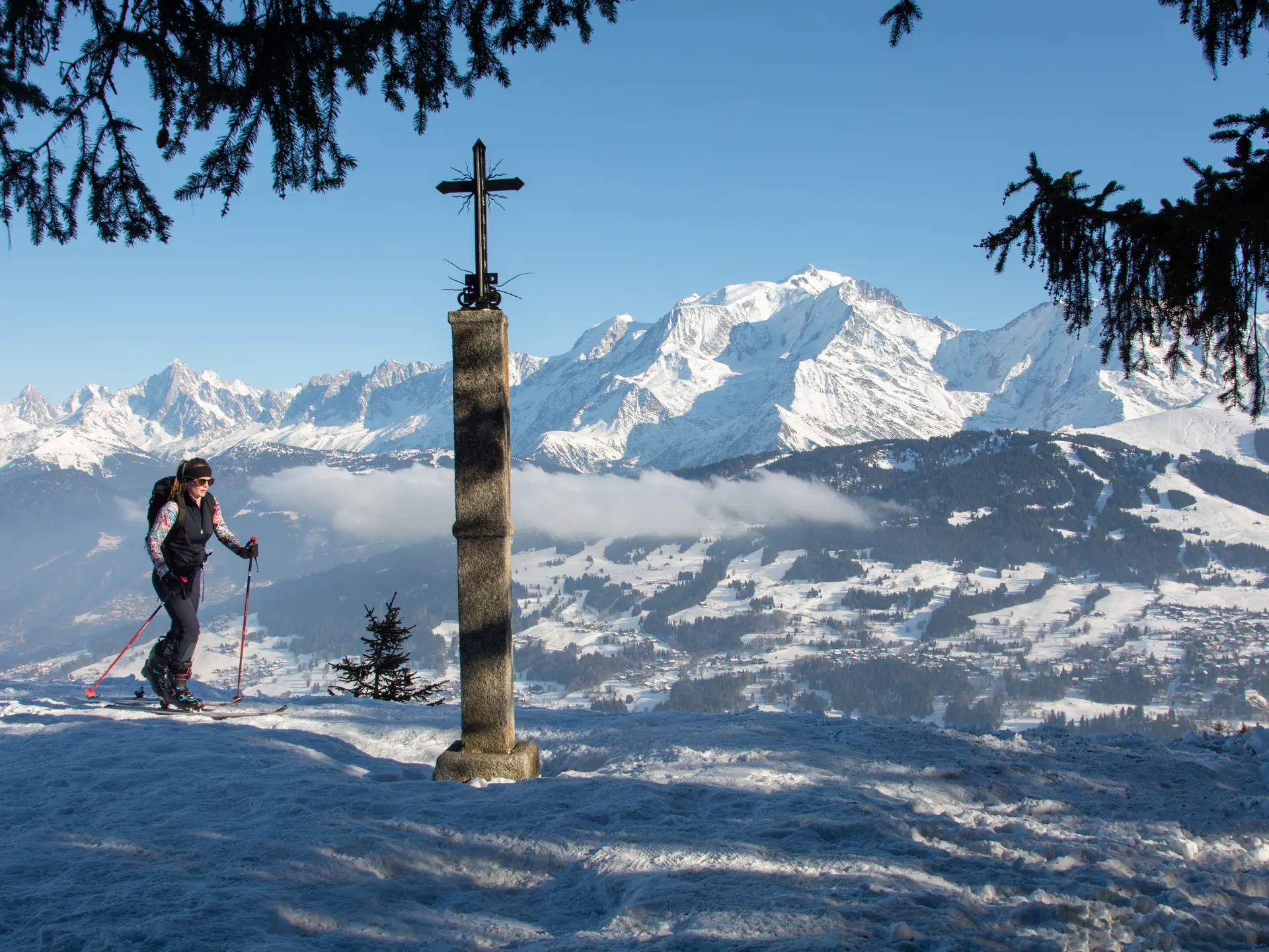 ski de rando point de vue Croix des Salles
