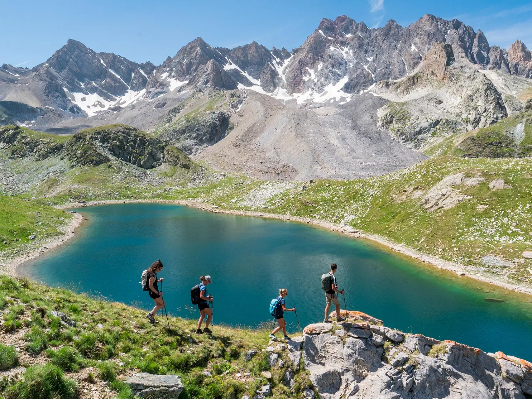 Randonnée au niveau du lac de Marinet