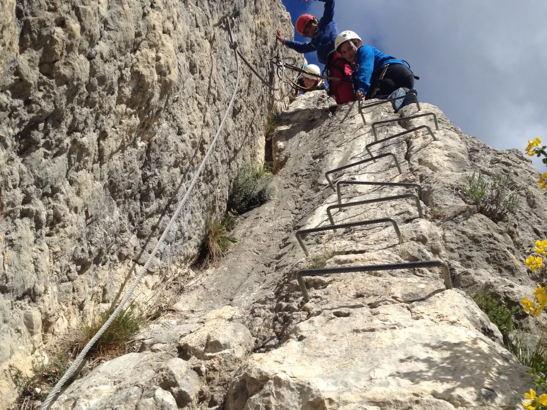 Via ferrata avec le Bureau des Guides des 2 vallées