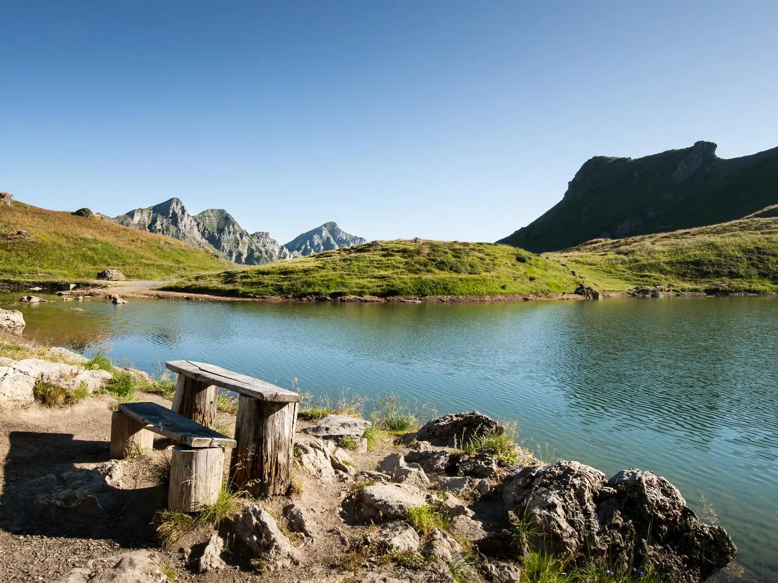 Lac vert (par les Mosettes)