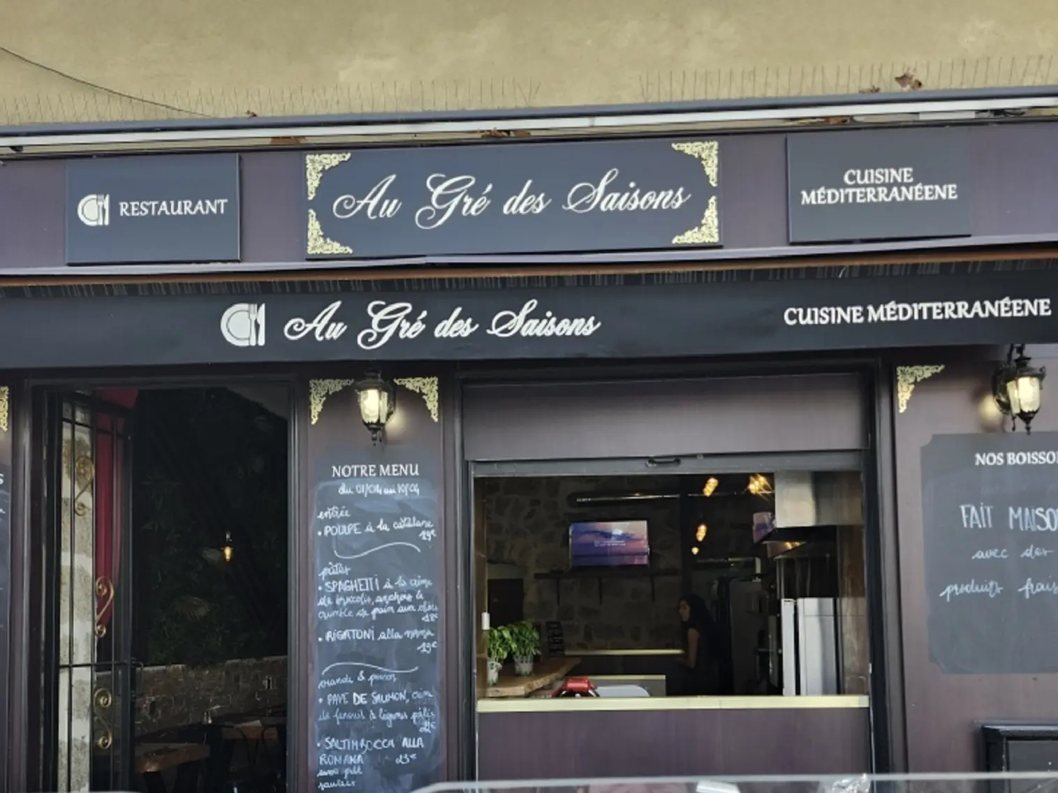 Façade du restaurant