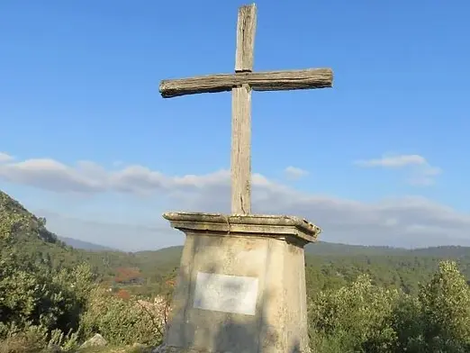 Table d'orientation : croix du calvaire_Méounes-lès-Montrieux