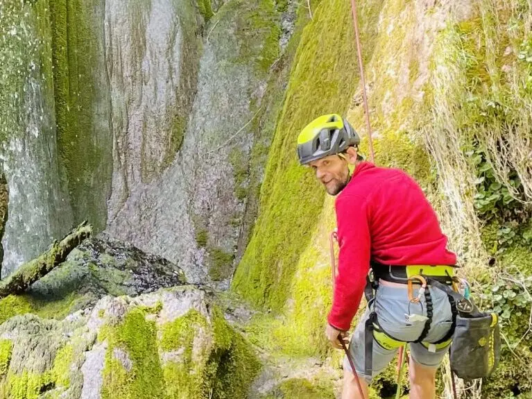 Descente en rappel dans les gorges de la Valserine