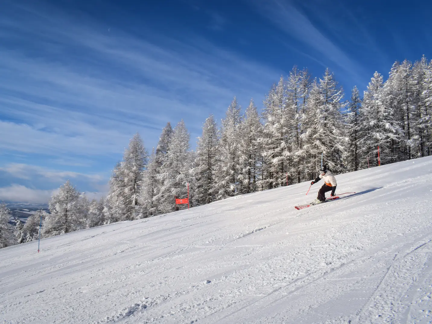 Cours de ski alpin avec l'ESF de Chaillol, vallée du Champsaur