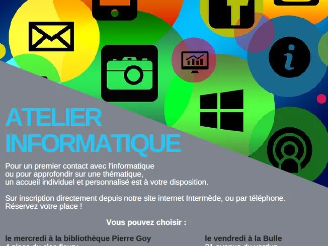 affiche atelier informatique