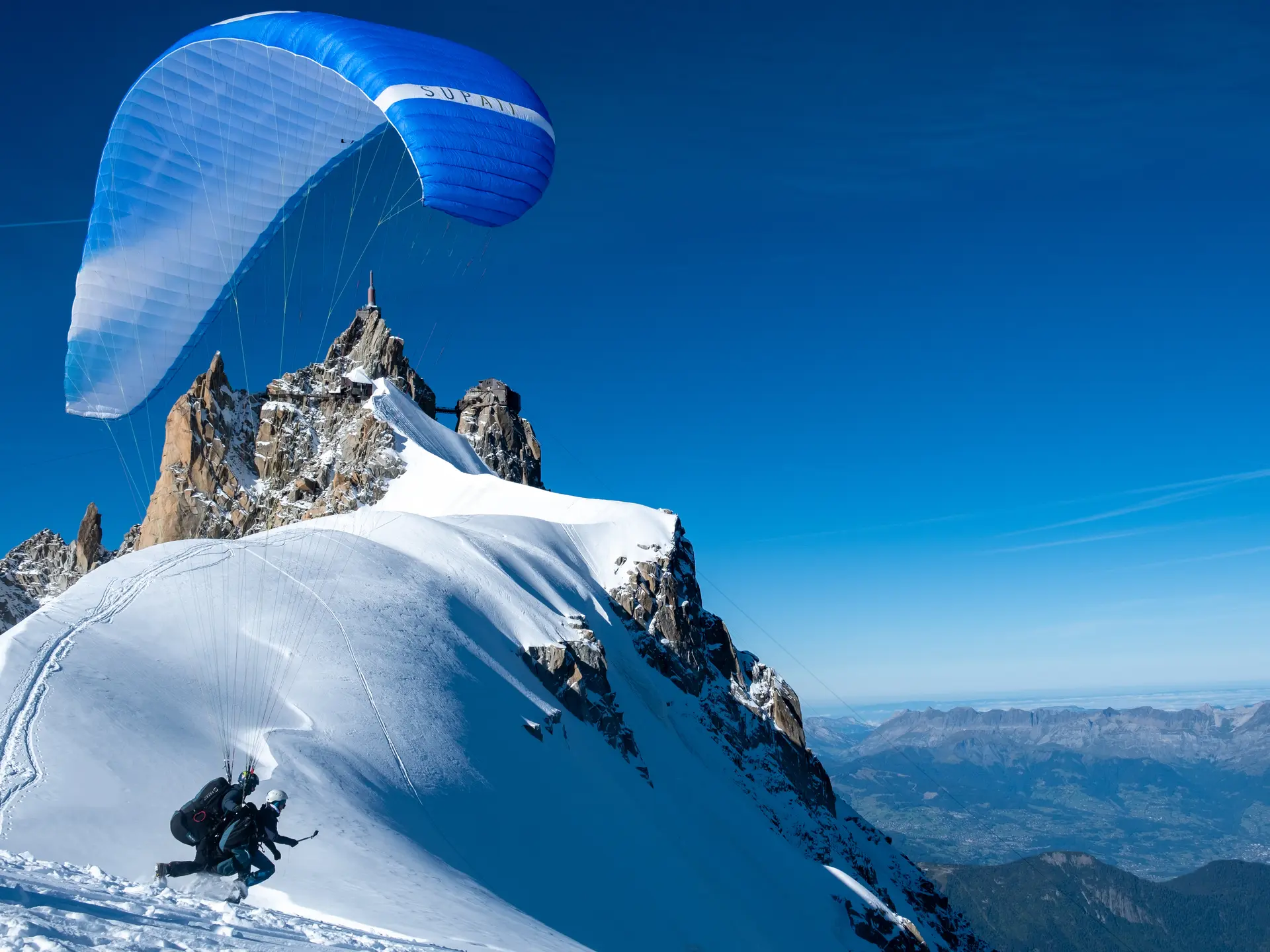parapente aiguille du midi