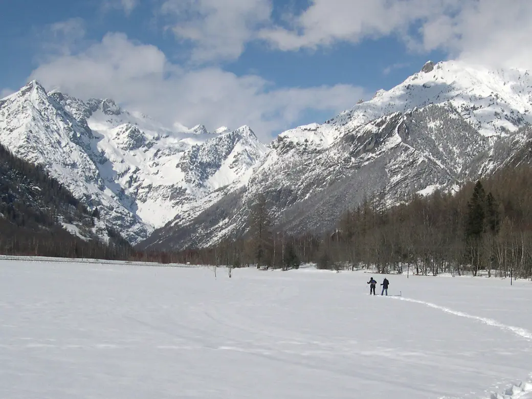 Balade en raquettes dans la vallée de Champoléon, Champsaur