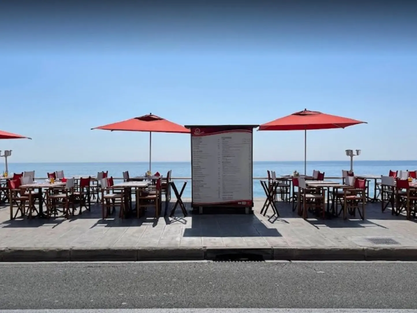 Terrasse en bord de mer