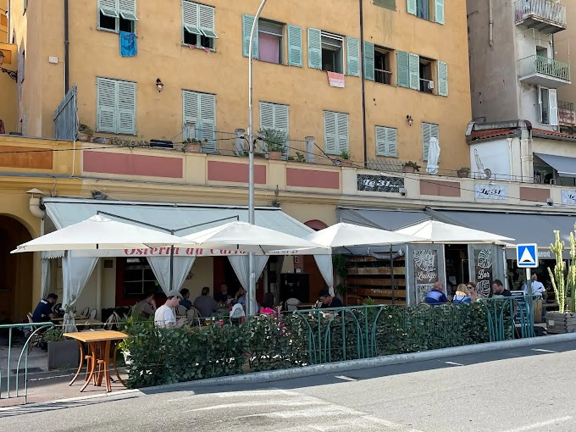 Vue de la terrasse du restaurant