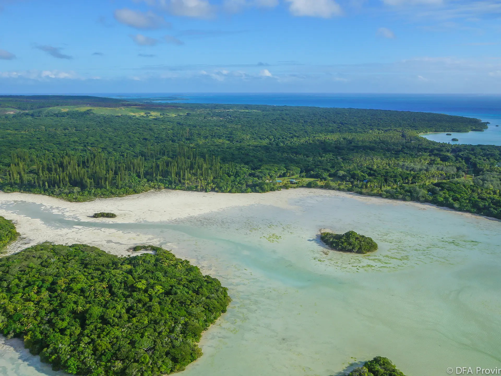 Crab bay in the Isle of Pines