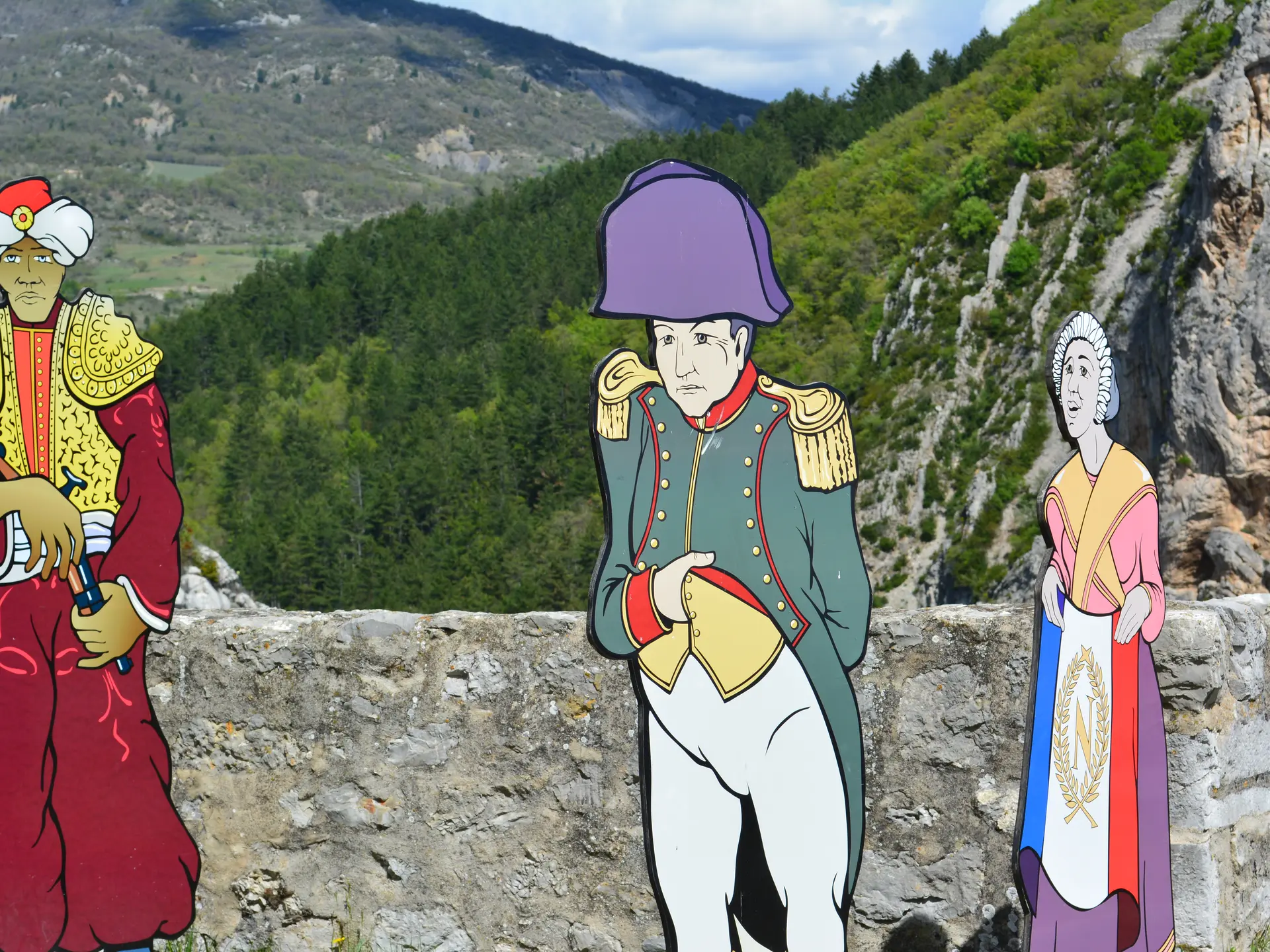 Evocation du passage de l'Empereur sur la terrasse sud de la Citadelle