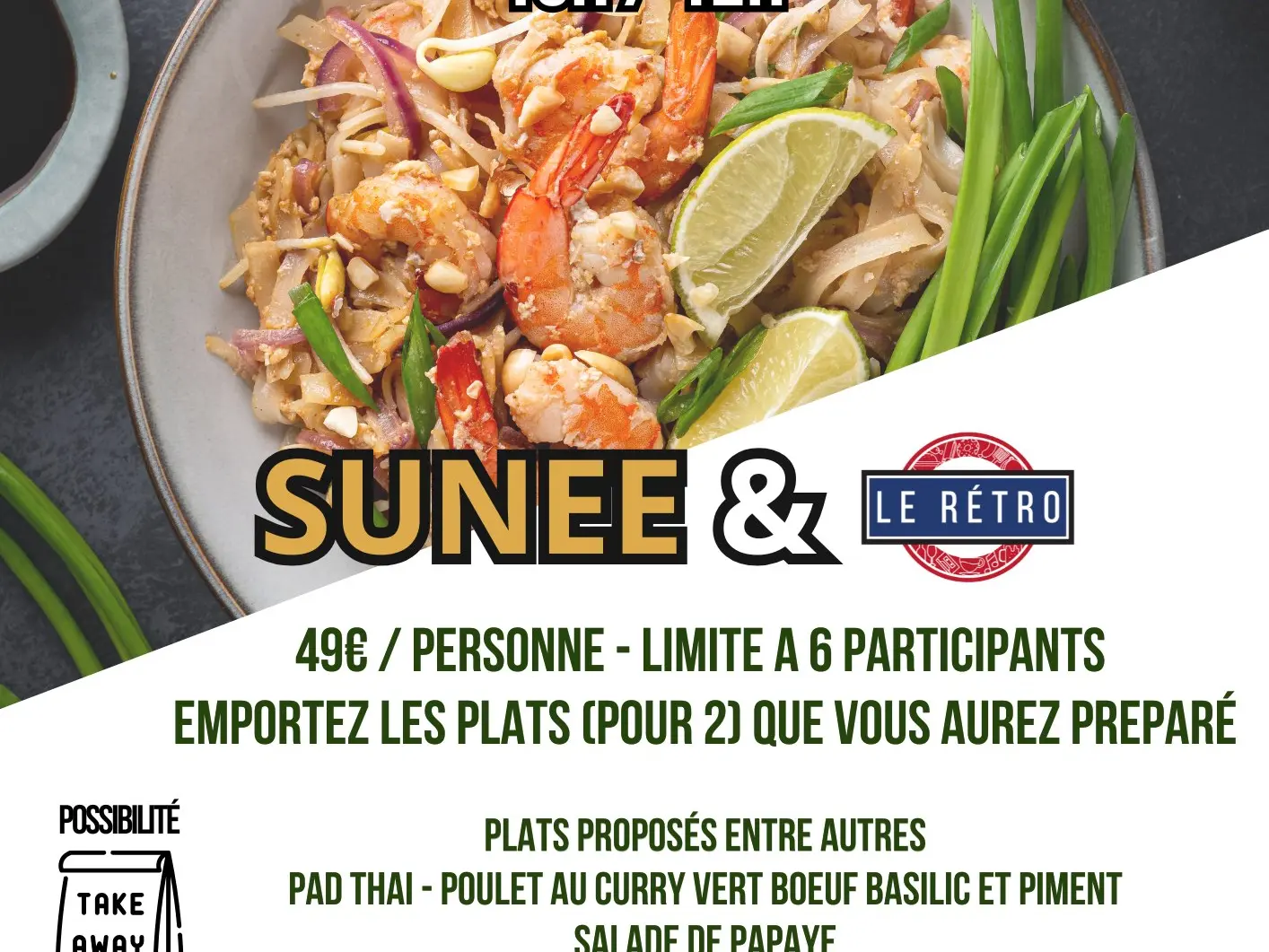 Cours de cuisine Thaï au Rétro