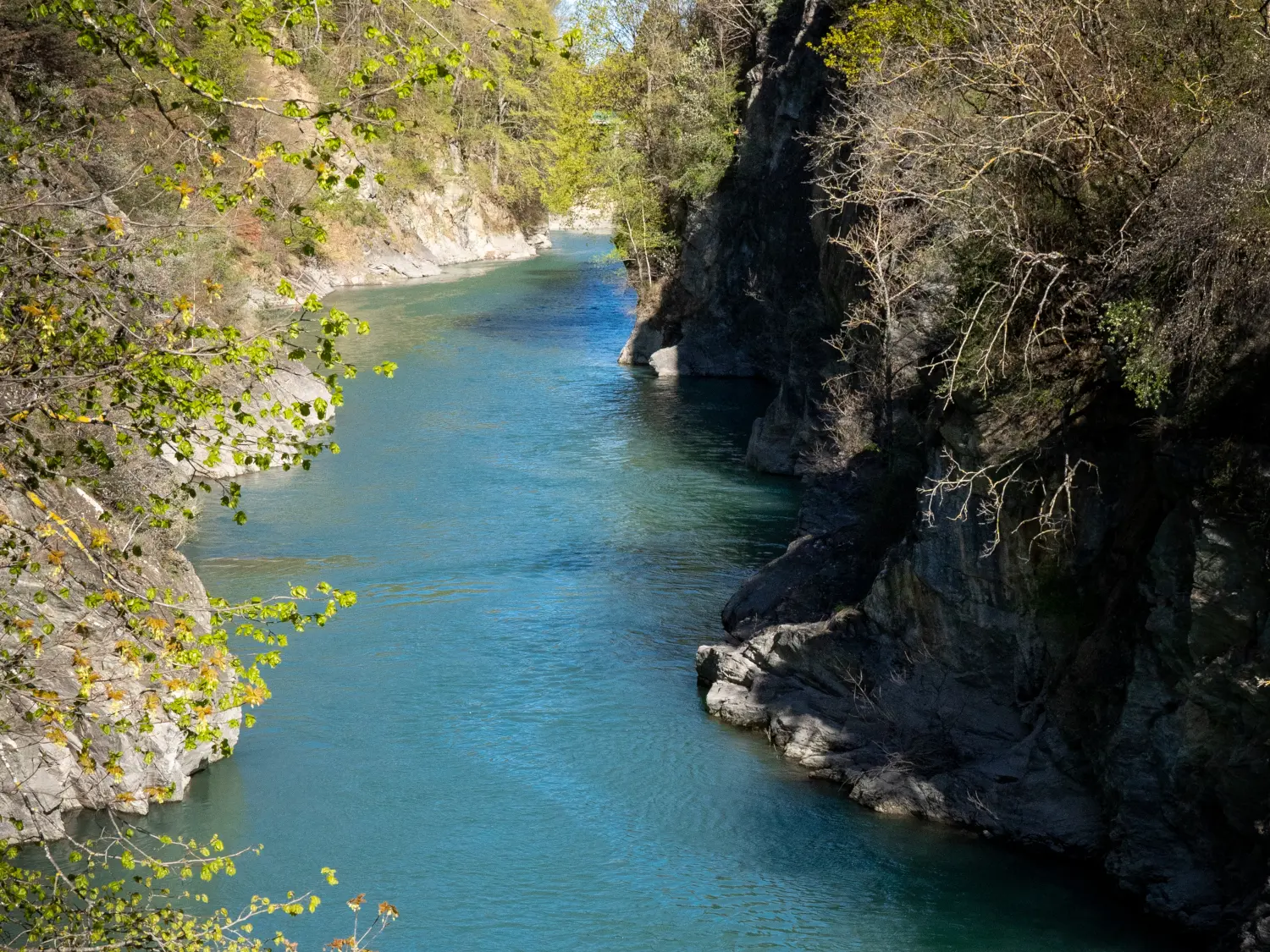 Vue du Pont du loup sur le Drac