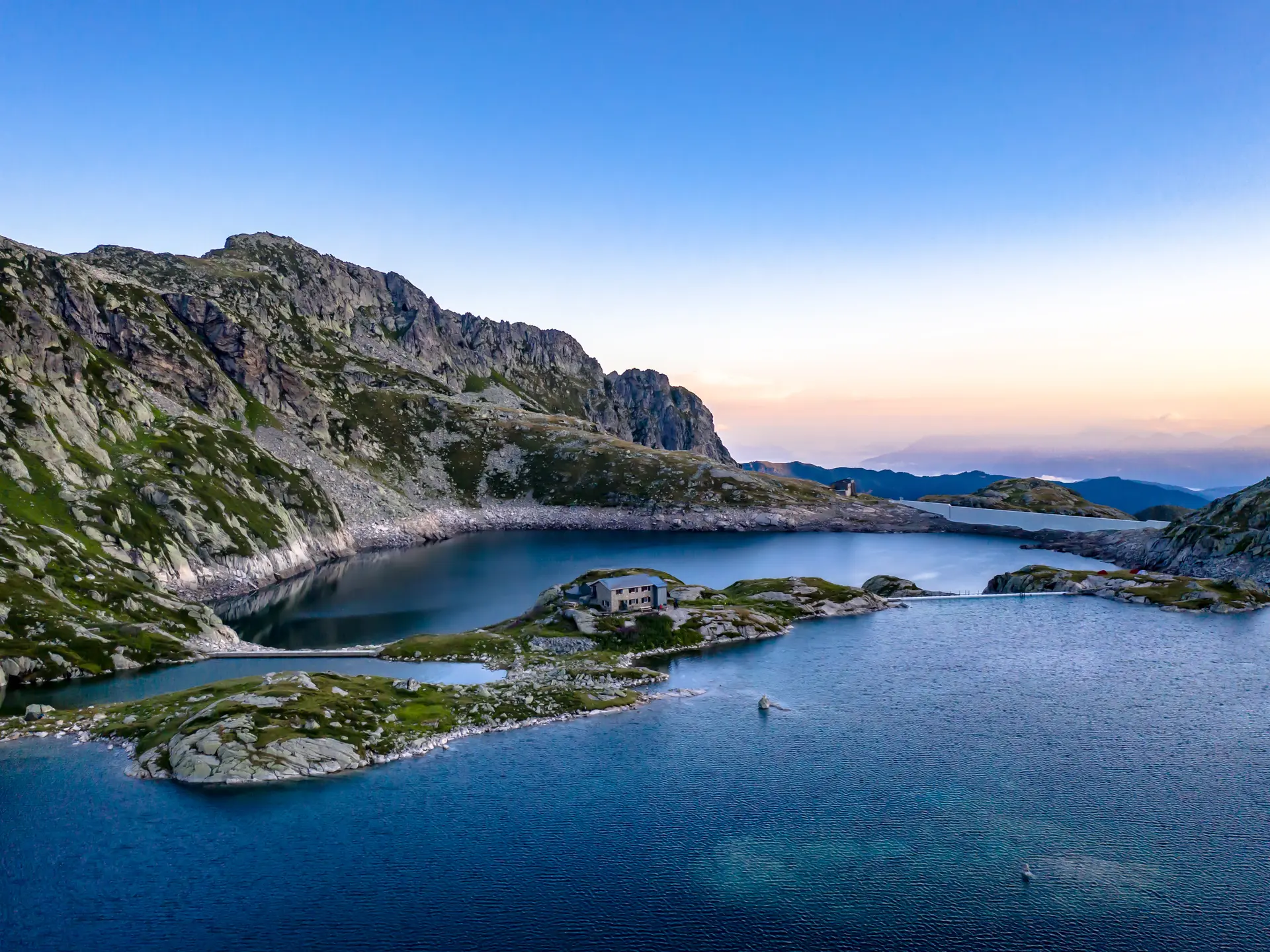 Refuge des 7 Laux vu du ciel
