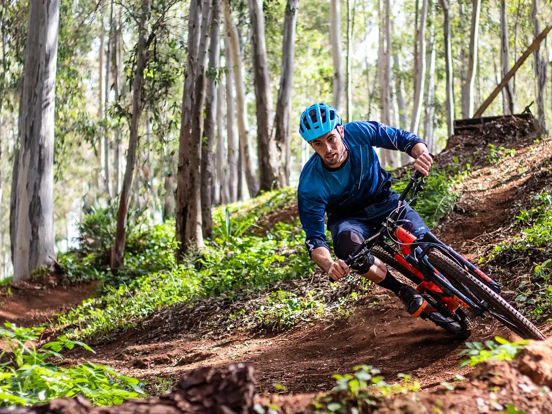 Mountain biker