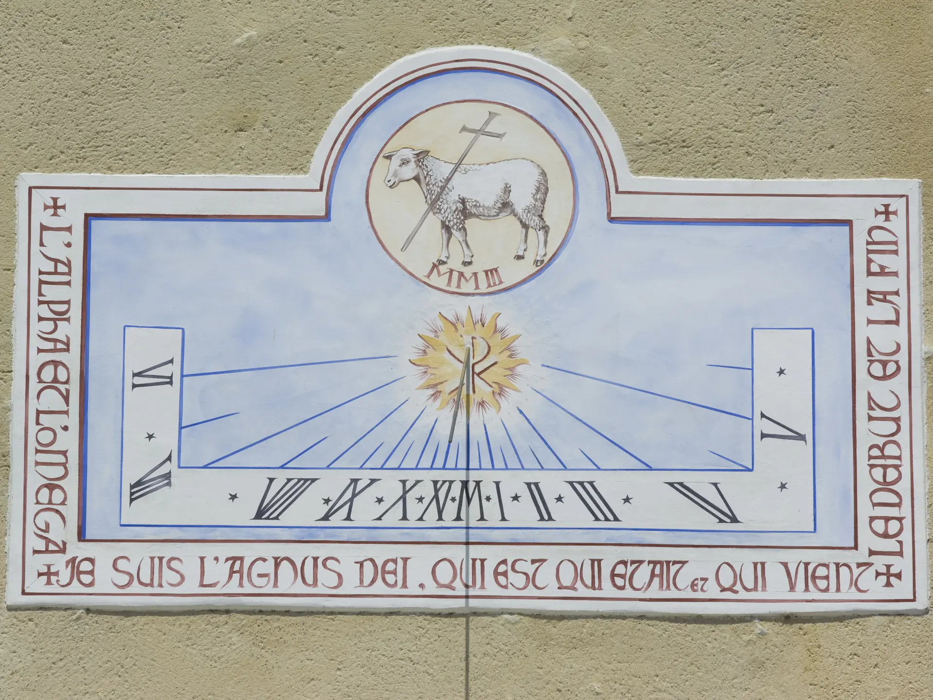 Cadran solaire sur l'église