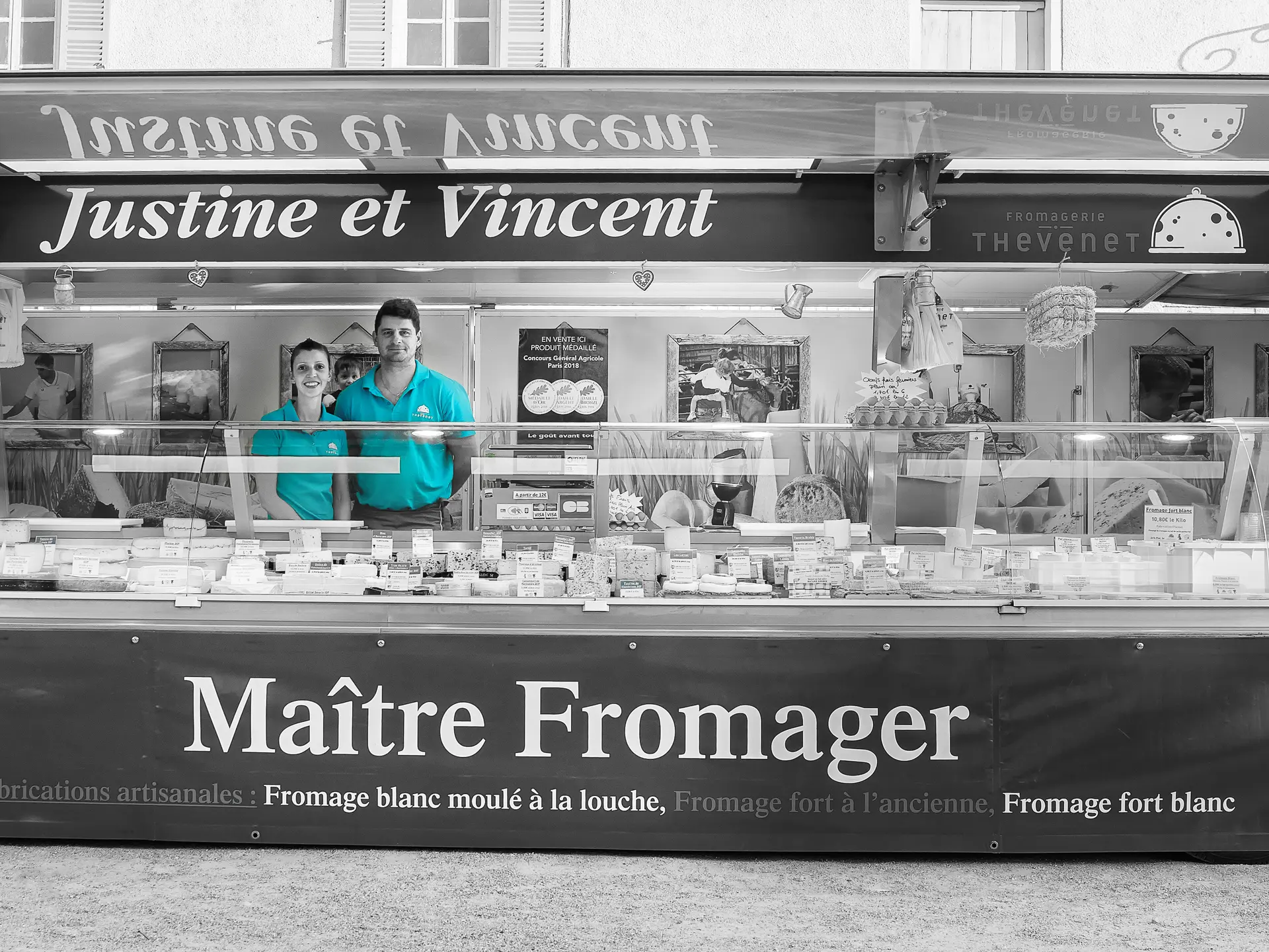 Le camion réfrigéré pour les marchés