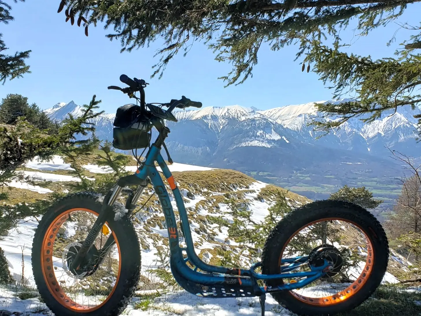 Balade en trottinette électrique avec Trot'in'Champsaur