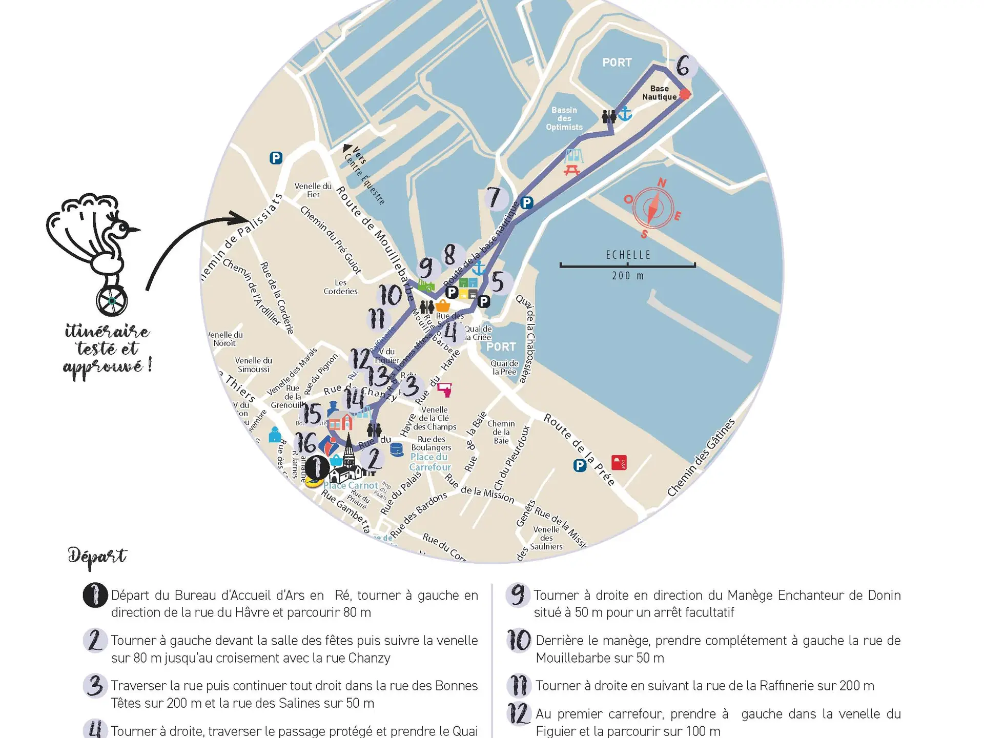 Parcours poussette à Ars en Ré