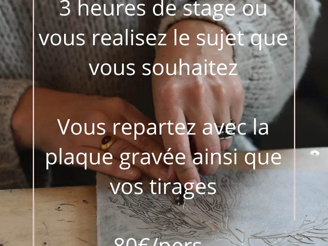 Stage de linogravure de la galerie Chevalier Gambette