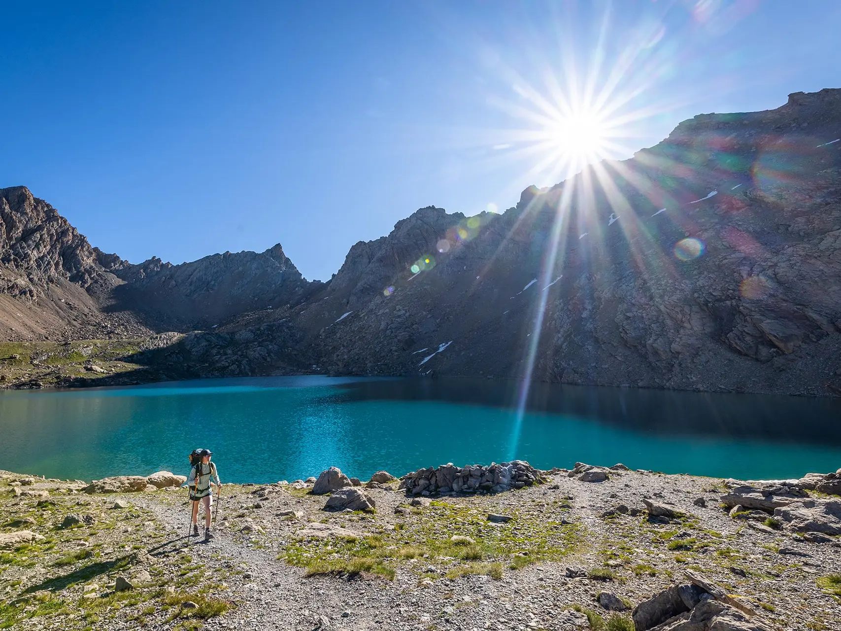 Randonnée au niveau du lac des Neuf Couleurs